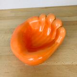 Empty hand pocket ceramic orange XXL