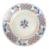 Plat rond creux terre de fer