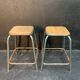 Paire de tabourets industriel