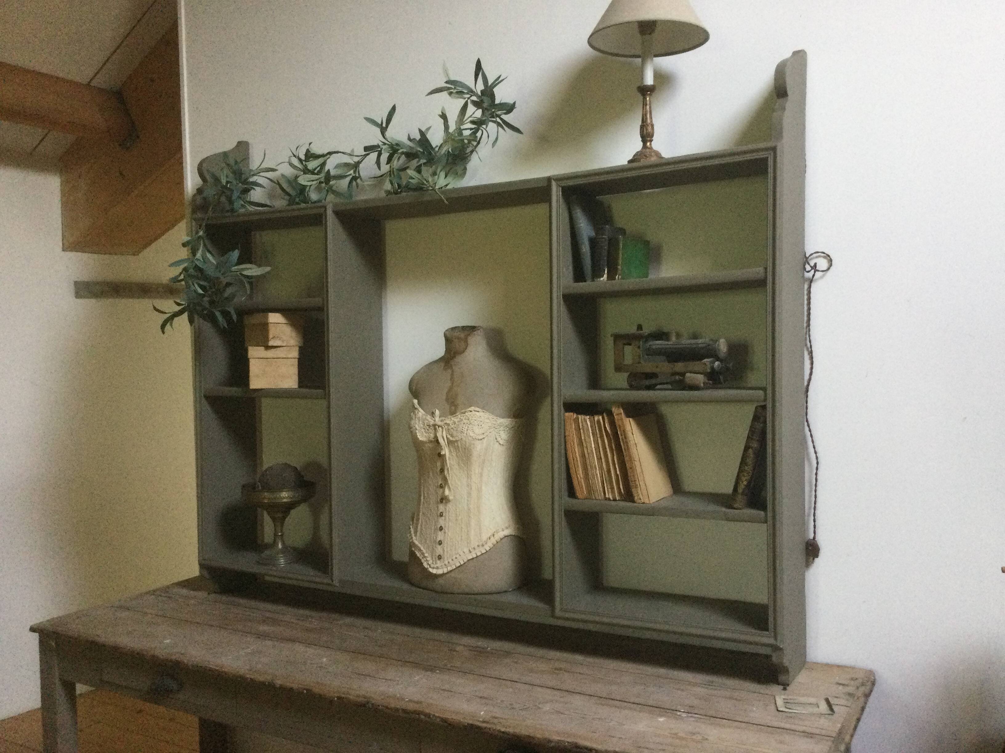 Large antique wall shelf