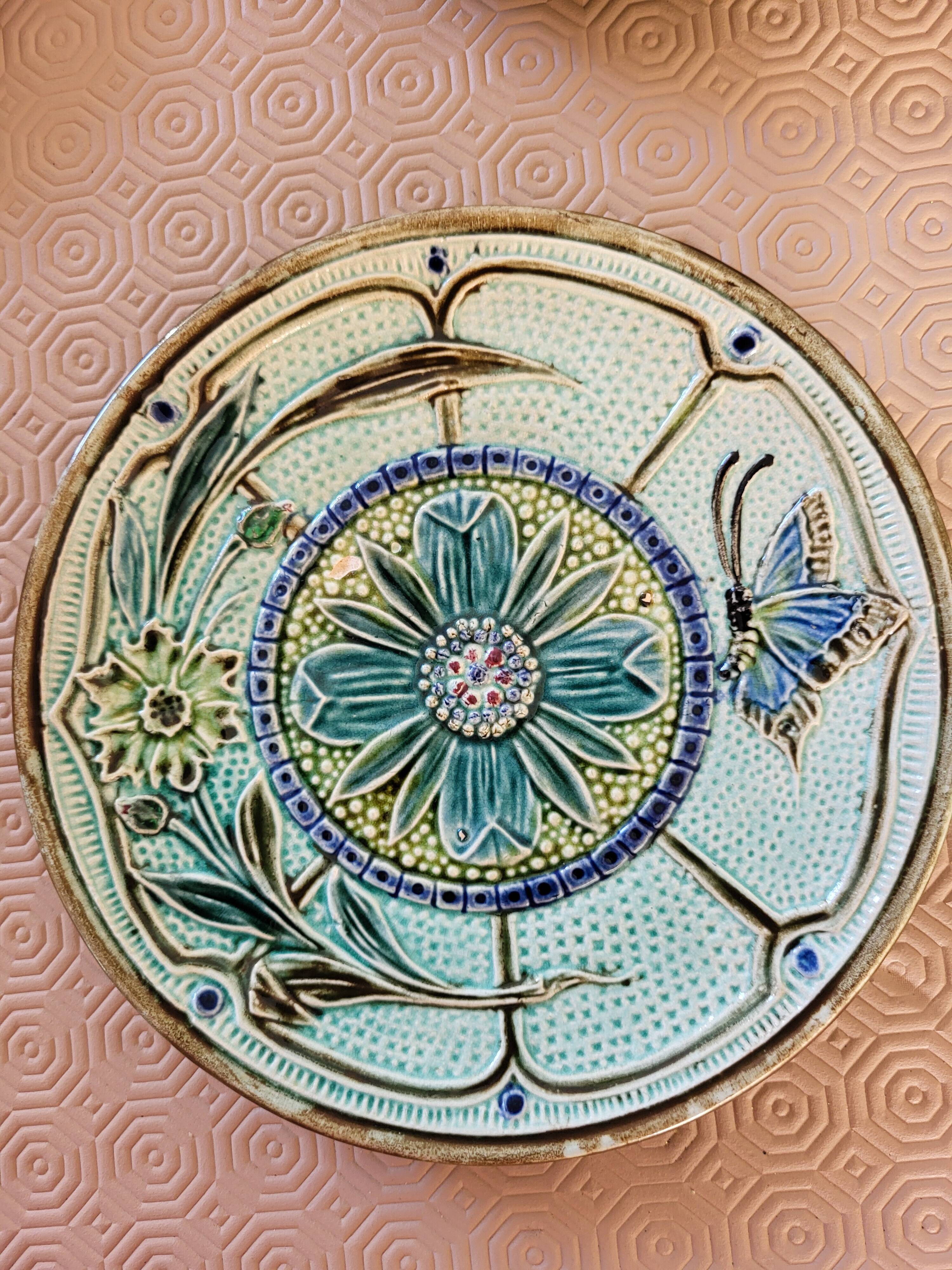 Set of earthenware plates from Wasmüel.