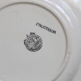 Set of 6 Boch dinner plates, Fructidor service, vintage