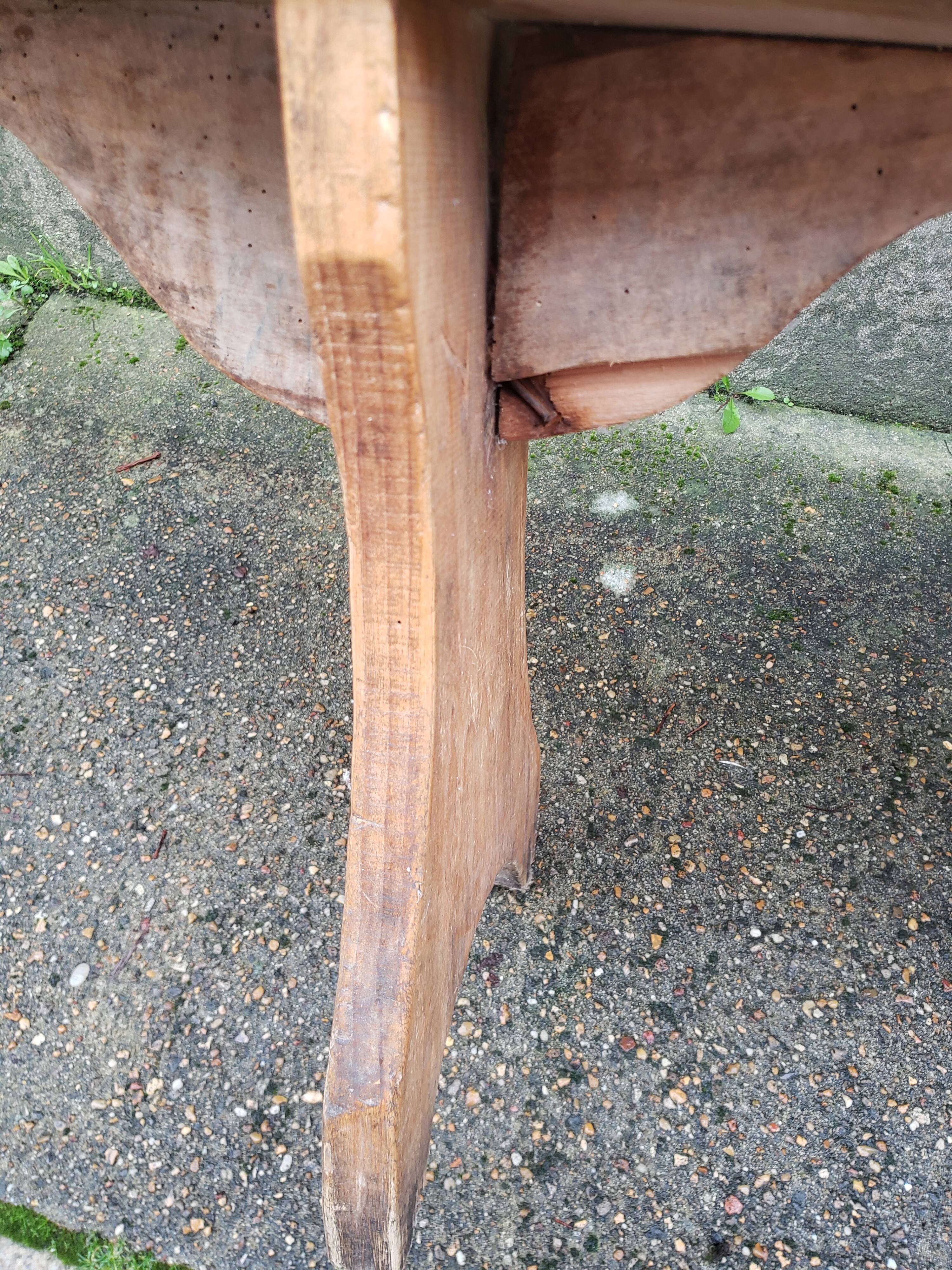 Wooden farm bench "perch"