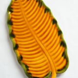 Hélène Ugo ceramic leaf tray, Vallauris