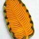 Hélène Ugo ceramic leaf tray, Vallauris