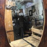 Bevelled oval mirror 92x63