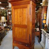 Bonnetiere in cherry 1 door 1 drawer of the xix century