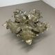 rare 36cm silver tone Metal Florentiner Leaf Theatre Ceiling Light, Italy