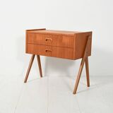 Scandinavian teak bedside table from the 1960s