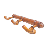 Porte manteau bois façon bambou 3 patères