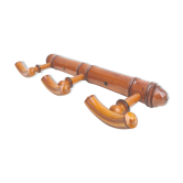 Wooden coat rack bamboo way 3 patères