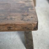 Small stool, side stool in old teak, footrest