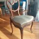 Louis XV style chair with asymmetrical carved wooden back