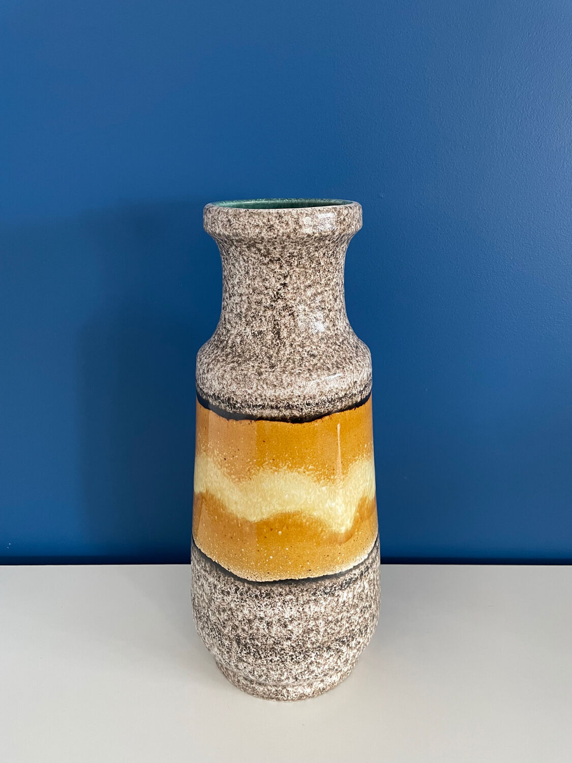 Large ceramic vase west germany bay