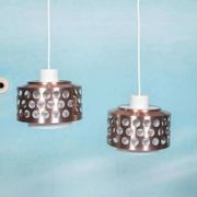 Suspension d'époque spatiale années 60/70, suspension lumineuse suédoise