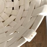 Hanging lampshade in barbotine ceramic - Italy