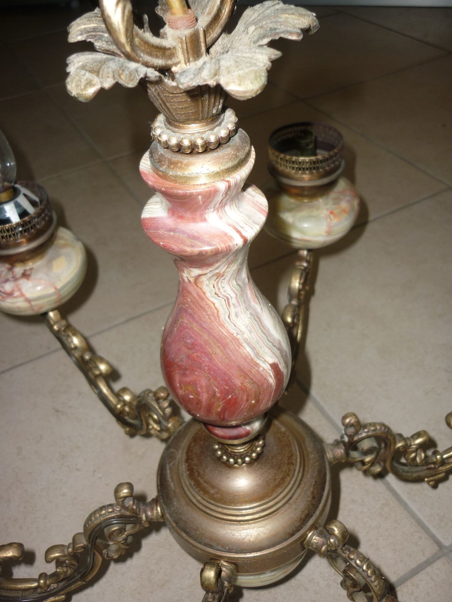 Chandelier with 6 fires of the 20th century