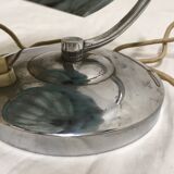 Opaline lamp blue marble art deco