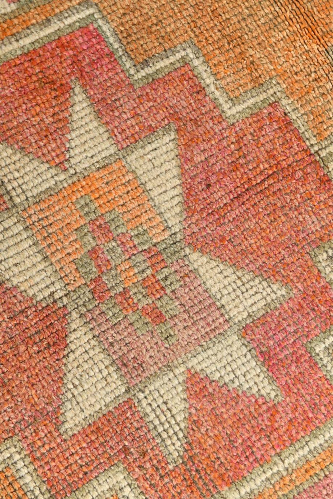 Tapis de couloir vintage en laine
