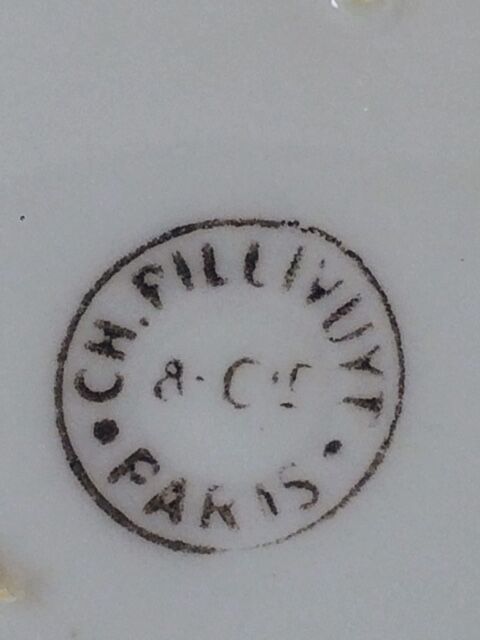 Series of 4 plates to dessert XIX