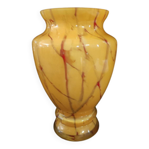Vase larochère marbré - jaune
