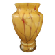 Vase larochère marbré jaune et rouge