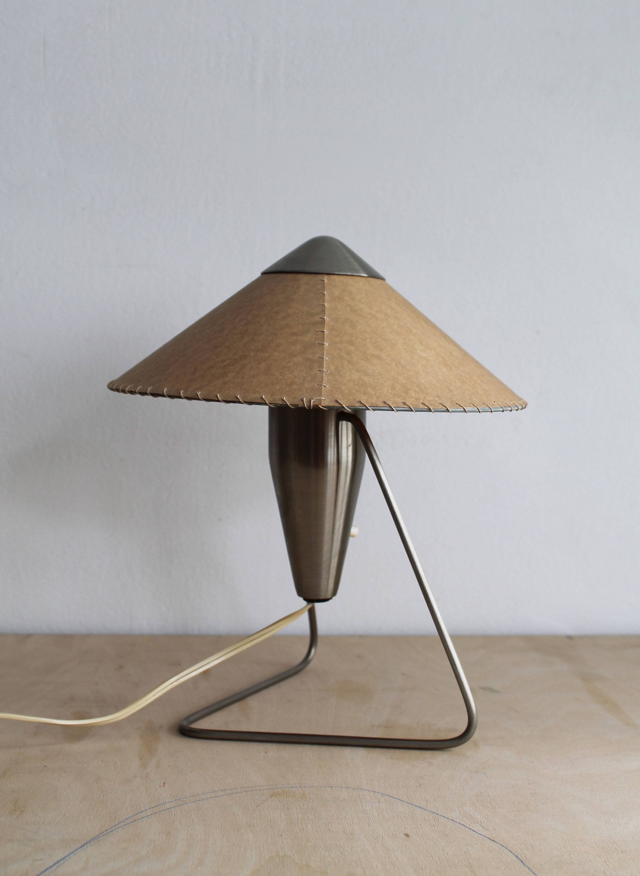 1950s Czech Modernist Table Lamp by Helena Frantová