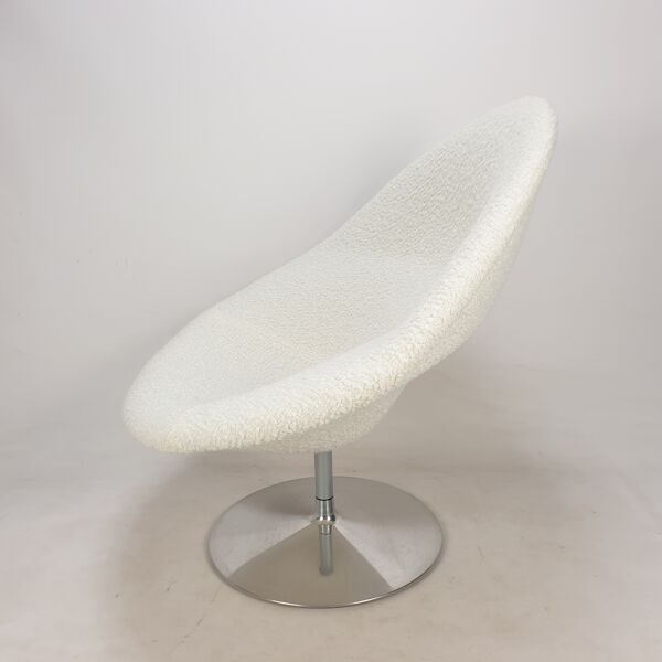 Fauteuil Big Globe avec pouf de Pierre Paulin pour Artifort, années 1980