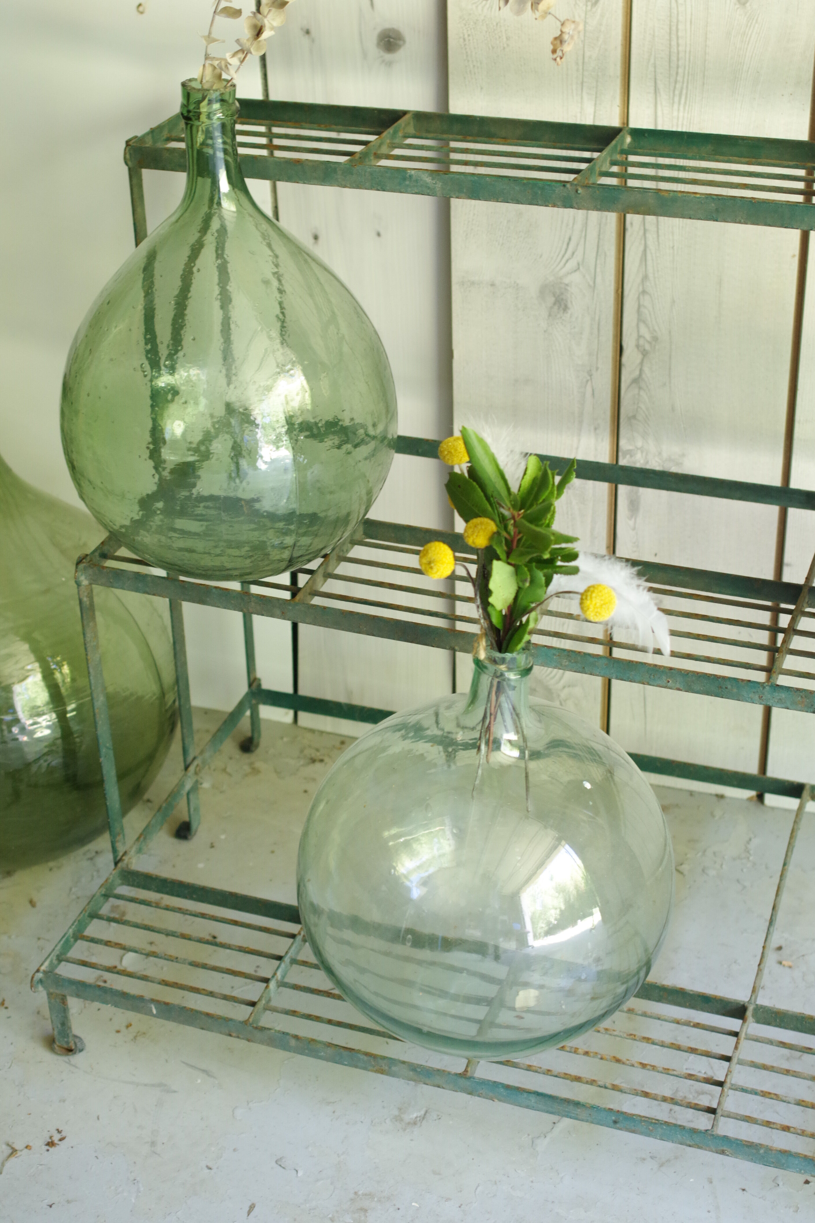 Antique florist metal shelf-industrial shelf