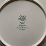 Service of 6 flat plates Villeroy - Boch model Burgenland blue/ white