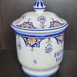 Pharmacy pot in Malicorne earthenware