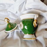 Limoges Porcelain Bombonera Lafarge or Empire Style Tibor or Napoleon