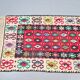 Tapis mural boho vintage Kelim, années 1950