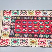 Tapis mural boho vintage Kelim, années 1950
