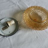 Molded glass wall lamp or ceiling lamp