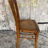 Vintage Luterma Bistro Chair Wood Thermoformed Seat #D801