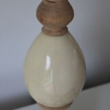 Lamp foot marble and wood 400mm (without lampshade)