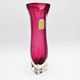 Murano Vase Fratelli Toso Chambord Sommerso Red Labelled 35cm