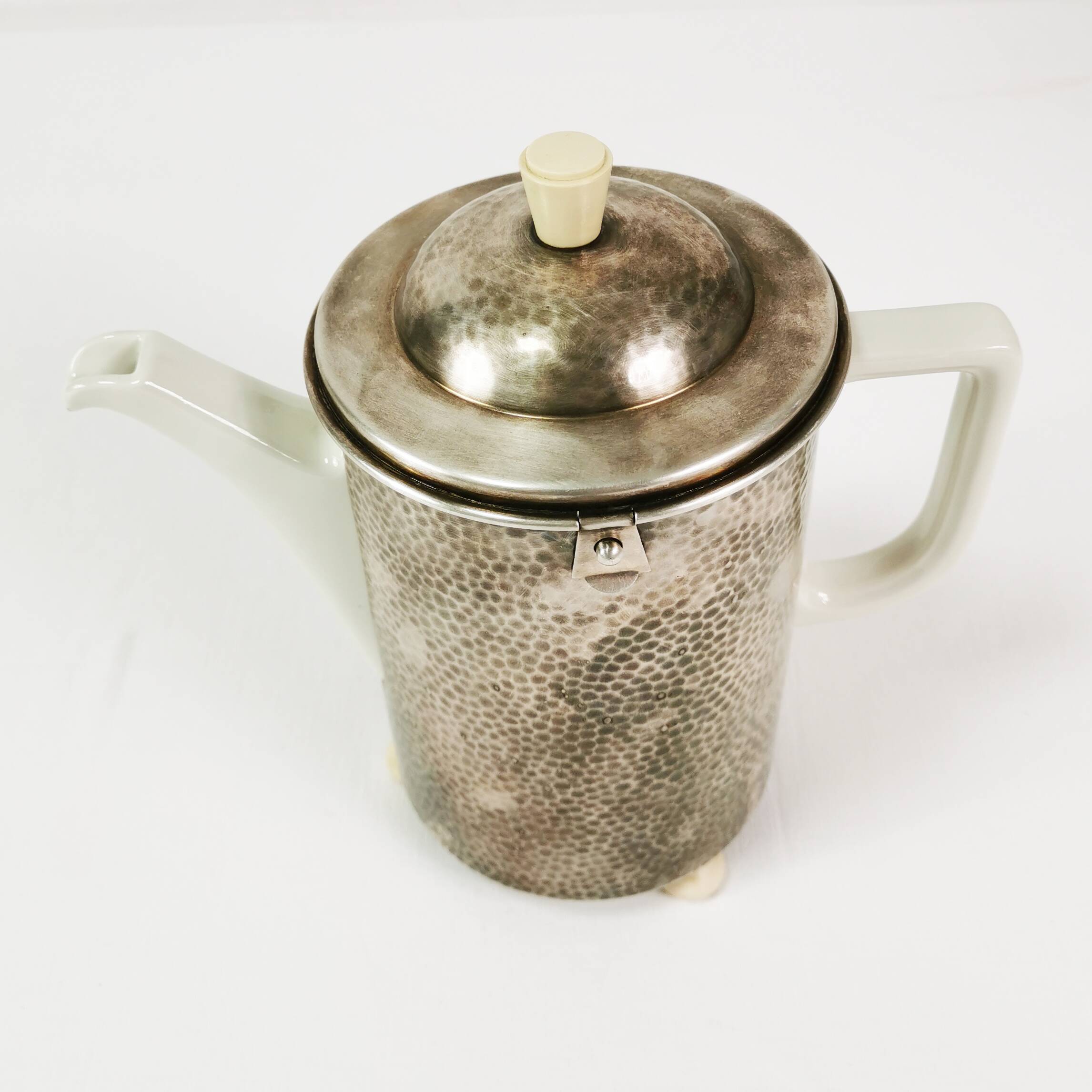 Art deco jug with warmer, WMF, Germany, 1940s