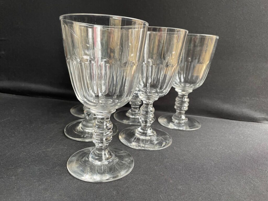6 glasses Baccarat service Clermont – Art Nouveau