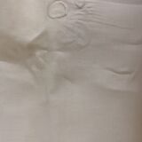 White cotton tablecloth