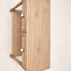 Louis-Philippe console style – Solid oak – Porcelain and brass knobs