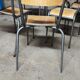 Six chaises école Mullca 510 pieds fuselés