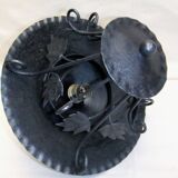 Vintage wrought iron pendant light