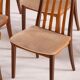 Série de 6 chaises scandinaves vintage