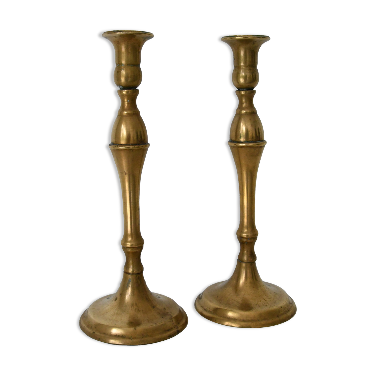 Brass candle holders