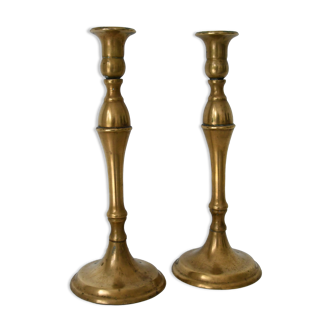 Brass candle holders