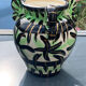 Pair of vases Vallauris decoration hand 561 signed