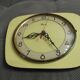Pendule de cuisine vintage flash formica jaune