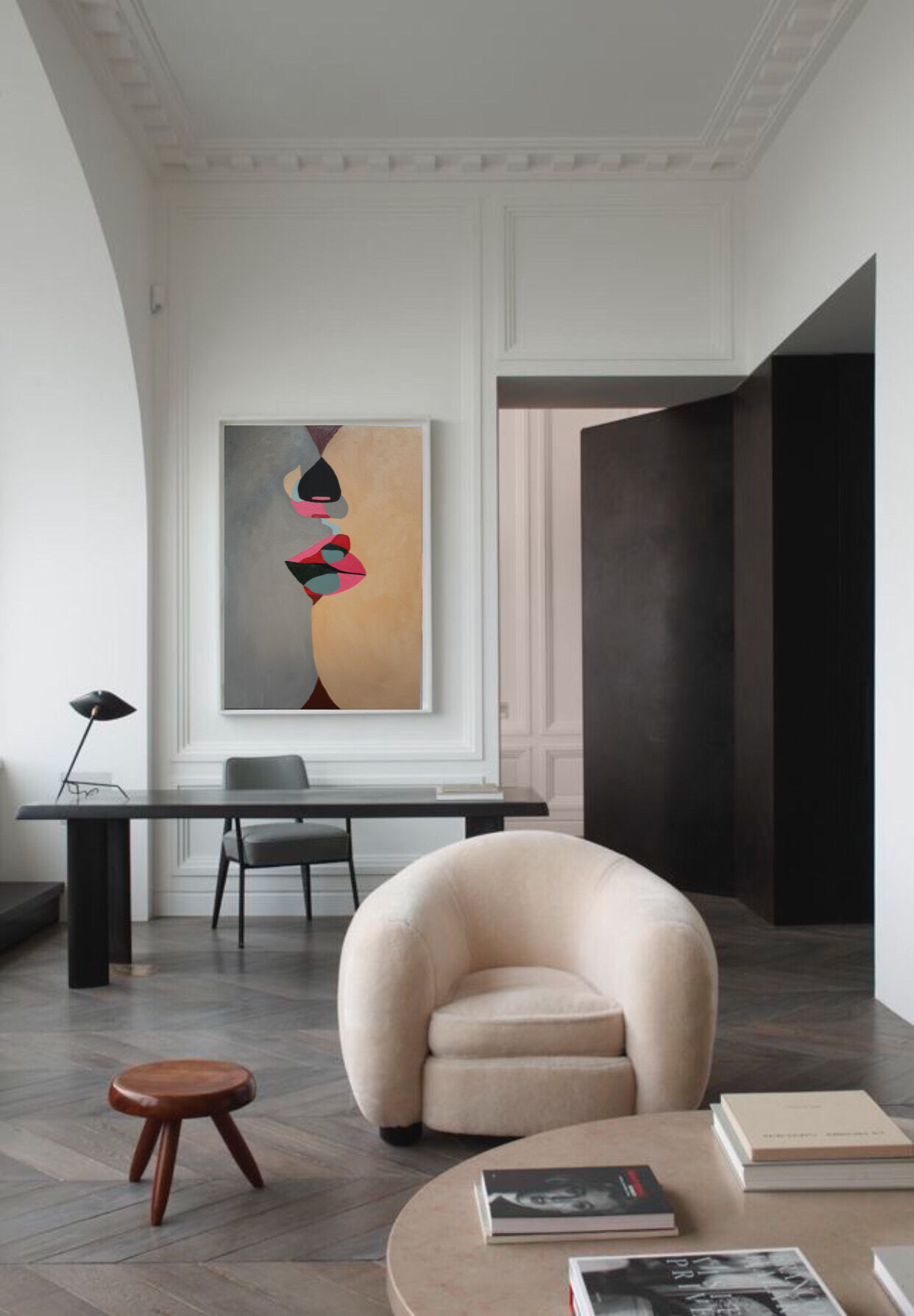 Acrylic canvas The kiss 73X54 cm for living room